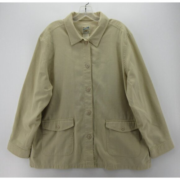 VINTAGE Travel Smith Jacket XL Linen Safari Cottage Chore Coat USA * - Picture 1 of 11